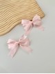 Cute Retro Showa Period Versatile Daily Handmade Large Ribbon Satin Bowknot Sweet Lolita Double Ponytail Hairpin