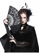 Gothic Style Elegant Mysterious Lace Hollow Black Fan