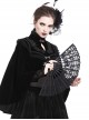 Gothic Style Elegant Mysterious Lace Hollow Black Fan