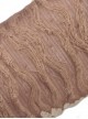 Punk Style Lace Splicing Ribbon Drawstring Design Apricot Brown Long Sleeves