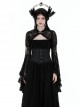 Gothic Style Sexy Elegant Romantic Floral Lace Mesh Translucent Retro Long Sleeve Shawl