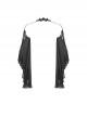 Gothic Style Exquisite Lace Tulle Splicing Big Sleeves Gorgeous Halter Neck Black Cape