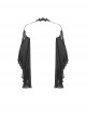 Gothic Style Exquisite Lace Tulle Splicing Big Sleeves Gorgeous Halter Neck Black Cape