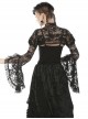 Gothic Style Retro Palace Mesh Lace Slim Sexy Strappy Gorgeous Black Cape