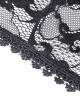 Gothic Style Retro Palace Mesh Lace Slim Sexy Strappy Gorgeous Black Cape