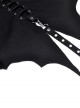 Punk Style Cute Cat Ears Love Cat Tail Unique Bat Wings Tail Cool Black Hooded Short Cloak