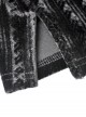 Gothic Dark Style Elegant Velvet Shoulder Hollow Backless Black Hooded Slim Fit Witch Short Dress