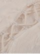 Steampunk Style Off Shoulder Layered Lace Irregular Hem Beige Cake Dress