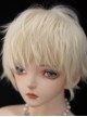 Prince Noble Light Linen Golden Cool Handsome Fluffy Short Hair Versatile Daily Ouji Fashion Full Head Wig