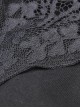 Dark Gothic Style Knitted Fabric Chest Lace Splicing Sexy Black Suspender Tight Dress