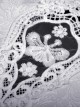 Gothic Style Cute White Lace Splicing Neckline Retro Puff Sleeves Black Exquisite Doll Dress