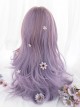 Flower Box Series Elegant Tapioca Purple Gradient Flat Bangs Long Curly Hair Sweet Lolita Full Head Wig