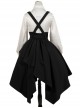Tomorrow Pledge Series Exquisite Black College Style Military Uniform School Lolita Long Sleeve Shirt Skirt Coat Set