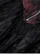 Gothic Style Red Off Shoulder Metal Cross Zipper Cross Strap Black Sexy Tube Top Waist Mini Dress