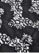 Gothic Style Retro Ruffled Low Collar Lace Short Front Long Back Hem Sexy Black Suspender Dress