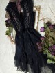 Dusk Baste Series Egyptian Style Inlaid Gemstone Classic Lolita Gorgeous Vintage Removable Wide Lace Mesh Sleeves