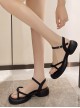 French Style Daily Vacation Summer Fairy Style Casual Elegant Classic Lolita White Stylish Sandals