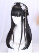 Chinese Style Hanfu Fairy Ancient Costume Hairstyle Hairpin Accessory Black Long Straight Braiding Hair Classic Lolita Wig