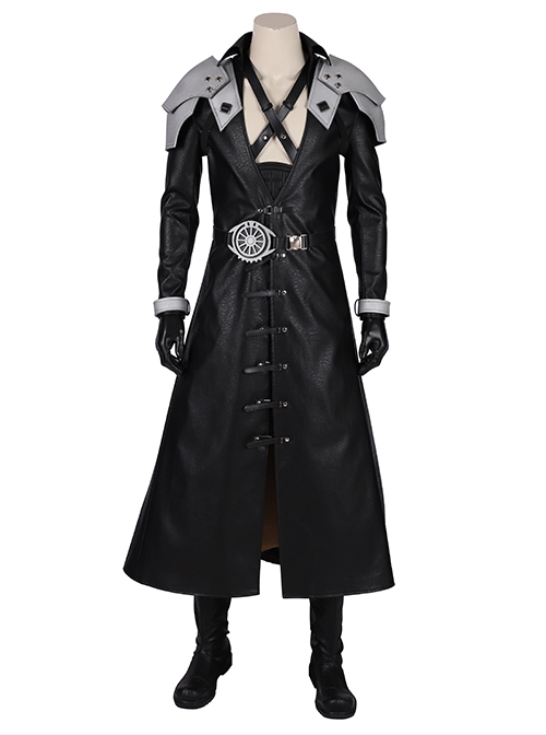 Final Fantasy VII Remake Halloween Cosplay Sephiroth Accessories Black Belt And Back Straps Components
