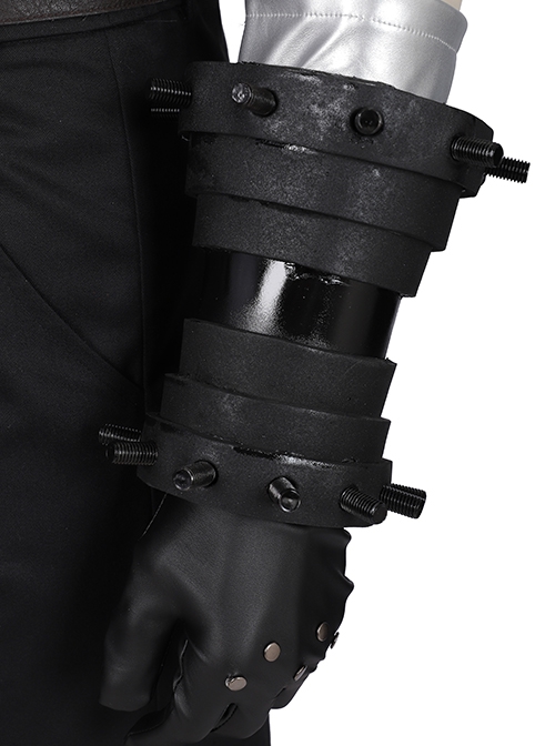 Final Fantasy VII Remake Halloween Cosplay Cloud Strife Dark Blue Version Costume Set Without Boots