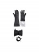 Final Fantasy VII Remake Halloween Cosplay Cloud Strife Dark Blue Version Accessories Black Wrist Guard Components And Gloves