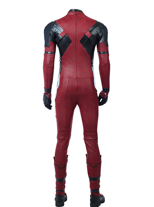 Deadpool 2 Halloween Cosplay Deadpool Wade Winston Wilson Costume Red Black Bodysuit