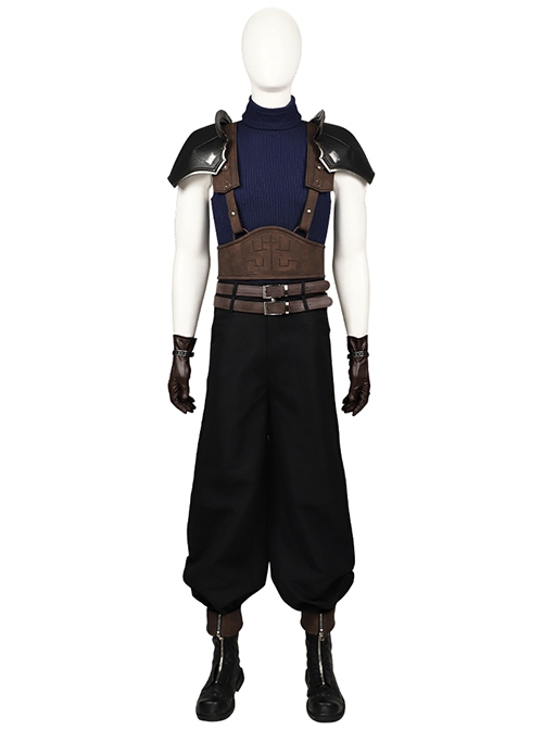 Game Final Fantasy VII Halloween Cosplay Zack Fair Accessories Black Boots