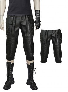 Final Fantasy XV Halloween Cosplay Noctis Lucis Caelum Costume Black Trousers