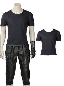 Final Fantasy XV Halloween Cosplay Noctis Lucis Caelum Costume Dark Gray Short Sleeve Bottoming T-shirt