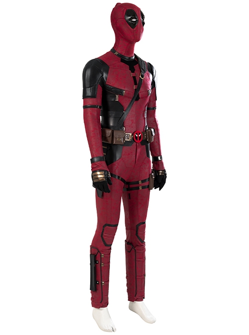 Movie Deadpool 3 Halloween Cosplay Wade Winston Wilson Costume Set Without Shoes Without Props