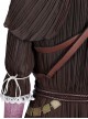 Game Elden Ring Halloween Cosplay Malenia Outfit Costume Brown Dress