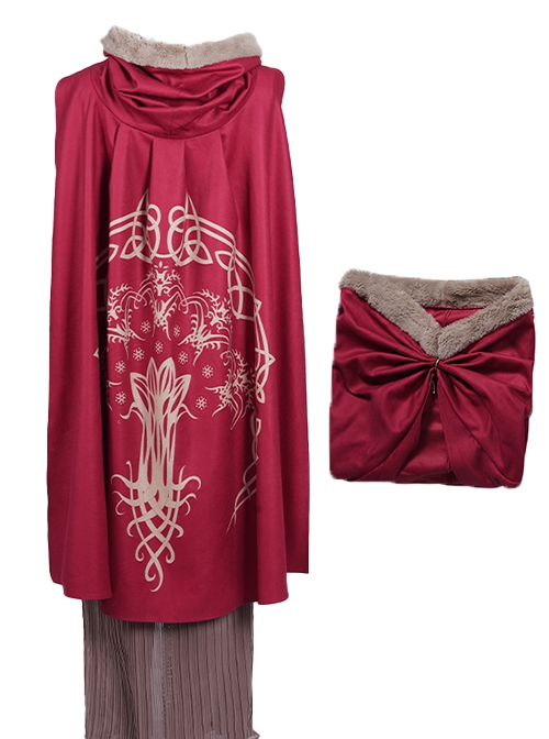Game Elden Ring Halloween Cosplay Malenia Outfit Costume Red Cloak
