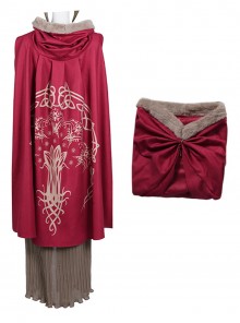 Game Elden Ring Halloween Cosplay Malenia Outfit Costume Red Cloak