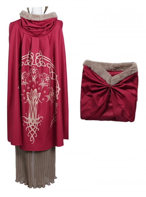 Game Elden Ring Halloween Cosplay Malenia Outfit Costume Red Cloak