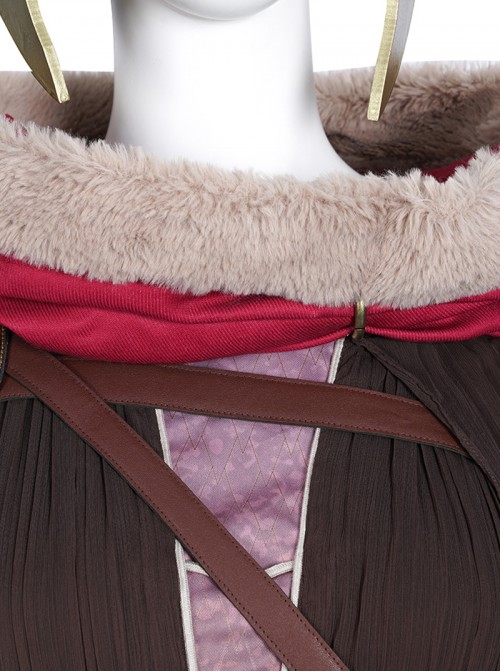 Game Elden Ring Halloween Cosplay Malenia Outfit Costume Red Cloak
