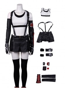 Final Fantasy VII Remake Halloween Cosplay Tifa Lockhart New Version Costume Set Without Shoes