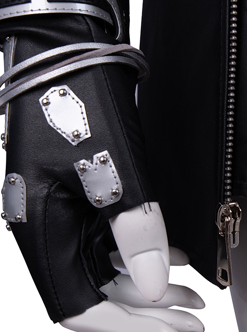 Final Fantasy VII Remake Halloween Cosplay Tifa Lockhart New Version Accessories Black Gloves And Bracelets