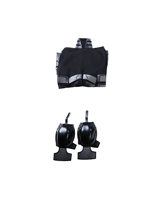 Batman The Dark Knight Halloween Cosplay Batman Bruce Wayne Costume Bodysuit And Shoulder Guards