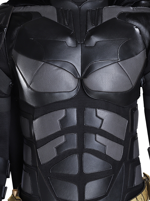 Batman The Dark Knight Halloween Cosplay Batman Bruce Wayne Costume Bodysuit And Shoulder Guards