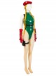 Game Street Fighter Halloween Cosplay Cammy White Costume Green Bikini Full Set