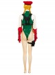 Game Street Fighter Halloween Cosplay Cammy White Costume Green Bikini Full Set
