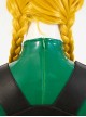 Game Street Fighter Halloween Cosplay Cammy White Costume Green Bikini Full Set