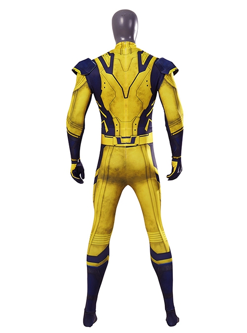 Movie Deadpool 3 Halloween Cosplay James Howlett Wolverine Costume Bodysuit Set Without Wolf Paws