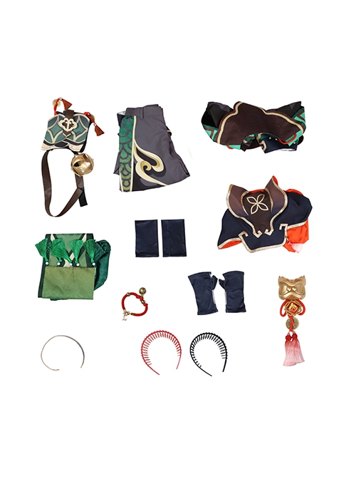 Game Genshin Impact Halloween Cosplay Gaming Outfits Costume Full Set