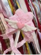 Fantasy Magical Girl Stage Property Ribbon Bowknot Sweet Lolita Plush Cute Heart Shape Star Wings Magic Wand