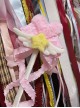 Fantasy Magical Girl Stage Property Ribbon Bowknot Sweet Lolita Plush Cute Heart Shape Star Wings Magic Wand