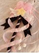 Fantasy Magical Girl Stage Property Ribbon Bowknot Sweet Lolita Plush Cute Heart Shape Star Wings Magic Wand