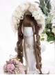 Elegant Japanese Style Cute Flaxen Brown Natural Everyday Water Ripple Long Curly Hair Classic Lolita Full Head Wig