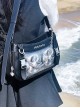 Killer Pain Series Sweet Cool Biker Style Itabags Transparent Layer Displayable Kawaii Fashion Crossbody Armpit Bag
