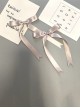 Japanese Style Cute Fairy Ribbon Bowknot Daily Exquisite Simple Commute Sweet Lolita Hairpin